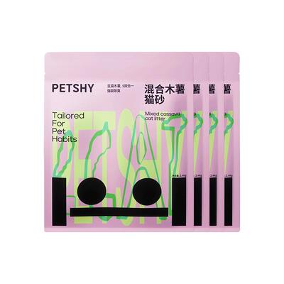 【李佳琦直播间】PETSHY百宠千爱 豆腐混合木薯猫砂2.4kg*8包