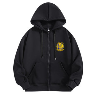 勇士队库里30篮球服训练外套卫衣男秋冬季宽松拉链开衫长袖运动