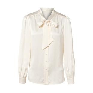 【桑蚕丝】ELSEWHERE珂思商场同款长袖上衣V领女衬衫2025春季新款