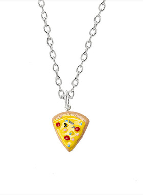 日韩潮流仿披萨项链闺蜜朋友礼物