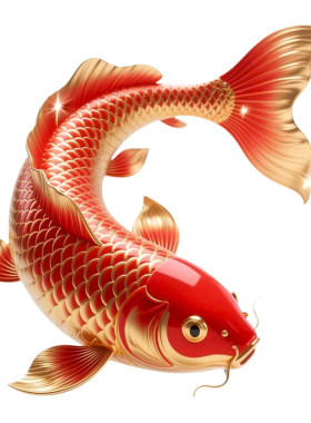 如鱼得水锦鲤贴画防晒防水纳福卧室玄关门厅自粘贴墙面遮瑕车贴