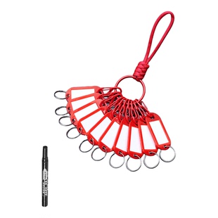 钥匙扣收纳神器锁匙扣标签牌钥匙串可标记分类快扣家用宿舍钥匙盘