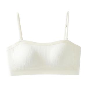 美背抹胸内衣女小胸聚拢可外漏细肩带一体式性感露背吊带文胸罩