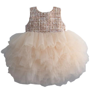 宝宝周岁礼服女婴儿百天生日公主裙蓬蓬网纱女童套装洋气秋冬加绒