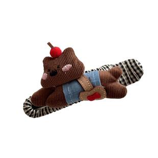 可爱小狗鸭嘴夹子发夹女后脑勺盘发抓夹高级感头饰一字夹发卡发饰