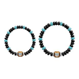 babama【新年礼物】雪豹公益系列情侣曜蓝手串男士手链情人节礼物