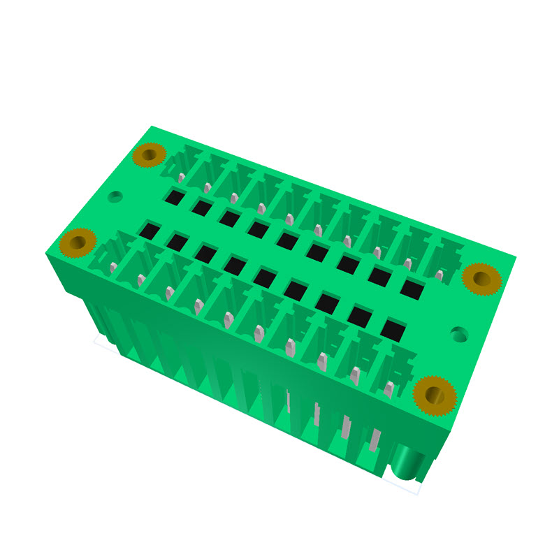15EDGxM-3.81系列插拔式接线端子PCB封装库 DEGSON AD格式 3D模型