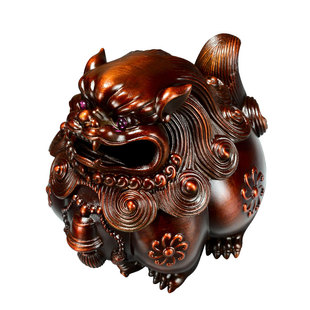 欧斯特朝天吼香炉铜盘香炉熏望天吼家用室内檀香炉香薰炉茶道摆件