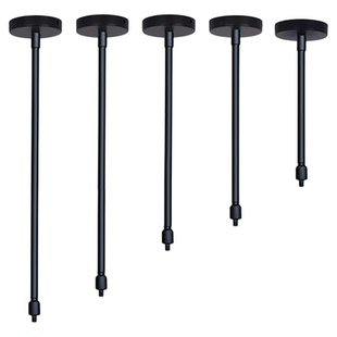 铁杆吊架轨道条吊杆导轨条长杆支架路轨黑色吊架白色桥架明装灯杆