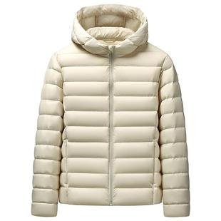 雪中飞新款轻薄羽绒服女士秋季短款排骨户外连帽保暖内胆休闲外套