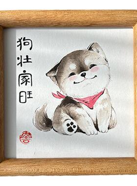 可爱迷你手写真迹迷你玄关小摆画