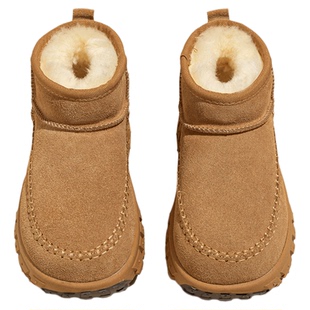 Snowelf轮胎底雪地靴女2025新款冬季保暖内增高棉鞋厚底加绒女鞋