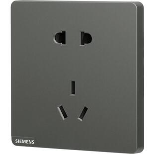 西门子空白面板 皓彩深灰银色空白板无插座