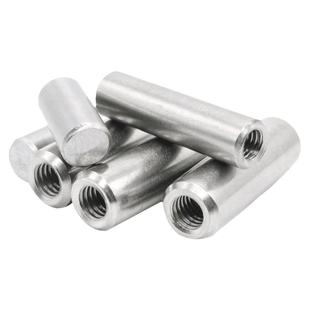 304不锈钢GB120内螺纹圆柱销模具带孔定位销子M3M4M5M6M8M10