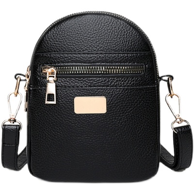 斜挎新款百搭风软皮单肩手机包