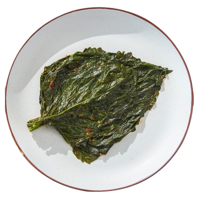 延邊朝鮮族特色泡菜蘇子葉韓式咸菜泡菜下飯菜紫蘇葉230g韓國風(fēng)味