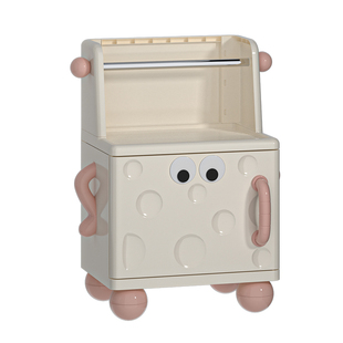 儿童床头柜家用创意带书架置物柜子宝宝简易绘本收纳架玩具收纳柜