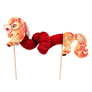 新年春节元宵马年活动手工diy吉祥翻翻马儿童制作材料包幼儿园