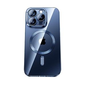 闪魔适用苹果15promax磁吸手机壳iphone15pro透明保护套Magsafe新款14plus超薄硅胶13por全包防摔男pm高级感i