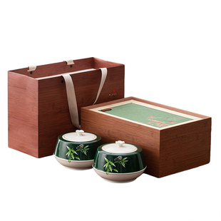 高档茶叶包装盒空礼盒通用半斤绿茶茶叶罐礼盒装空盒子高级感定制