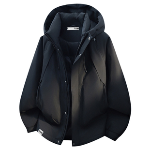 it izzue连帽羽绒服男士冲锋衣外套冬季加厚户外保暖防寒滑雪服Y