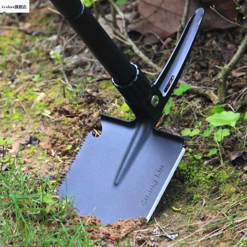 工兵铲多功能兵工铲加厚锰钢小号车载折叠锹钓鱼专用户外铲子锄头