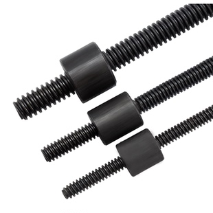 胡盾梯形丝杆丝杠螺母螺杆T型粗牙Tr16 20 24*43036 40*6全纹50*8