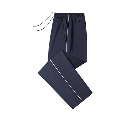 加厚绒学生校服裤子藏青色一道杠