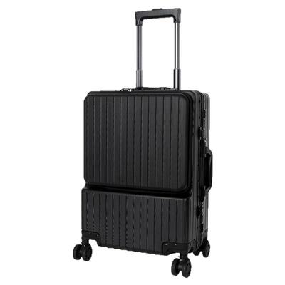 SUISSEWIN前开盖铝框PC行李箱