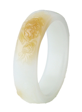 和田玉手镯女款玉镯子