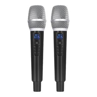 万能无线话筒一拖二家用ktv专用k歌充电麦克风带混响唱歌音响通用