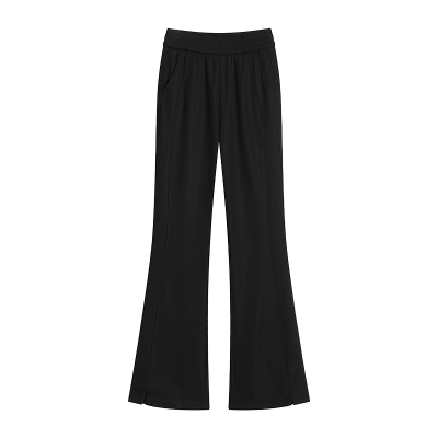 开叉喇叭裤女秋冬2025新款