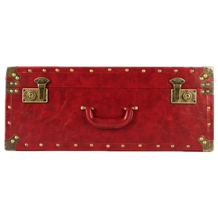 菲华金丘香樟木箱结婚箱子新娘陪嫁箱红嫁妆箱复古皮箱行李箱实木