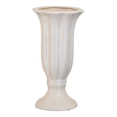 欧式陶瓷花瓶法式高级感复古白色大口径水培鲜花客厅插花餐桌摆件