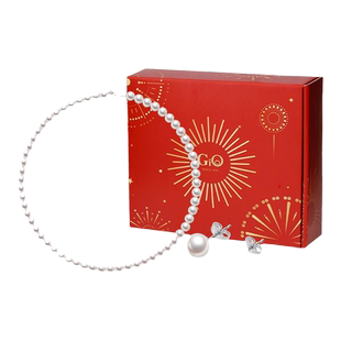 GiO珠宝 淡水珍珠项链Akoya耳钉套装女耳饰颈链送妈妈