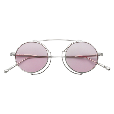 日本MATSUDA浅色超轻圆框太阳镜