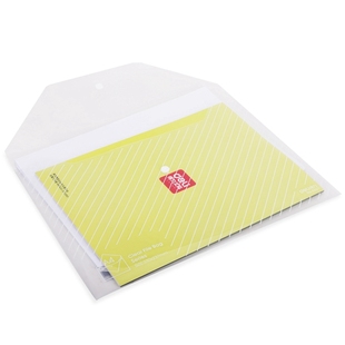 得力5501按扣文件袋 5502资料袋 A4透明文件袋 试卷袋 透明塑料袋
