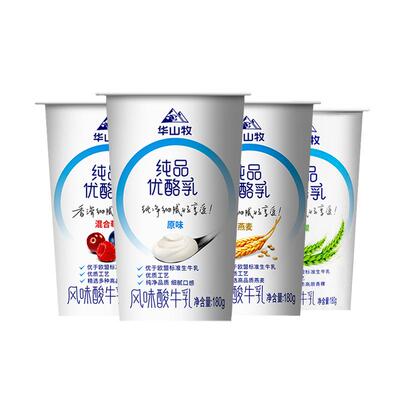 华山牧纯品优酪乳酸奶180g*12杯
