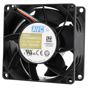 AVC暴力8038 12V4.5A服务器变频器8CM机箱PWM散热风扇DYTB0838B2G