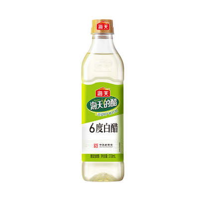 海天6度白醋500ml凉拌泡脚清洁