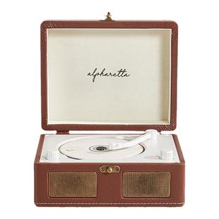 Alpharetta艾法瑞塔CD机播放机复古便携式留声机碟片光盘随身听