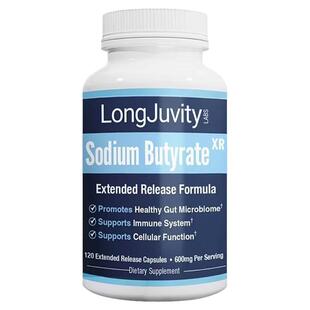 缓释丁酸钠胶囊美国原装Sodium Butyrate LongJuvity Labs 120粒