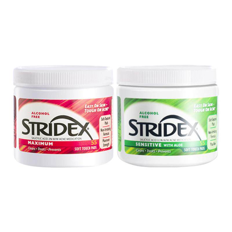 【自营】stridex水杨酸棉片去闭口黑头粉刺祛痘果酸毛孔清洁棉刷
