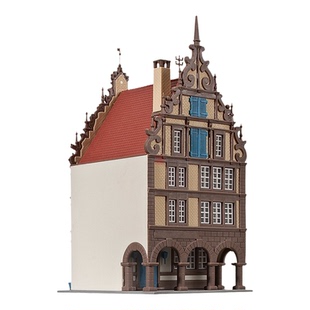 久安铁道沙盘建筑模型1:160N比例 KIBRI 37091行业工会的驻地建筑