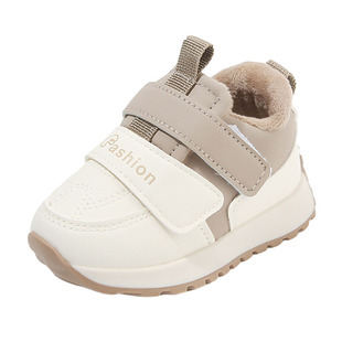 宝宝学步鞋冬天加绒儿童运动鞋子保暖二棉男童女软底防滑0—1-3岁