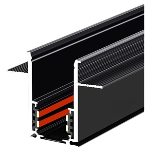 磁吸轨道槽嵌入式泛光灯磁吸式轨道灯槽防开裂预埋款磁吸轨道灯槽