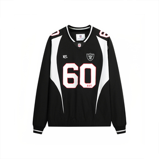 NFL美橄超级碗突袭者队 美式运动训练jersey球衣速干印花长袖T恤