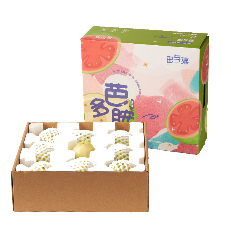 红白双拼!软糯奶油芭乐丝滑爽口