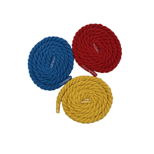 12mm手工diy编织辅料三股彩色粗棉绳扭绳纯棉麻花装饰设计粗绳子