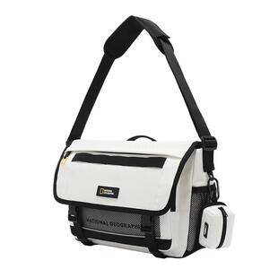 国家地理2026新品男女同款户外通勤多隔层大容量邮差包单肩斜挎包